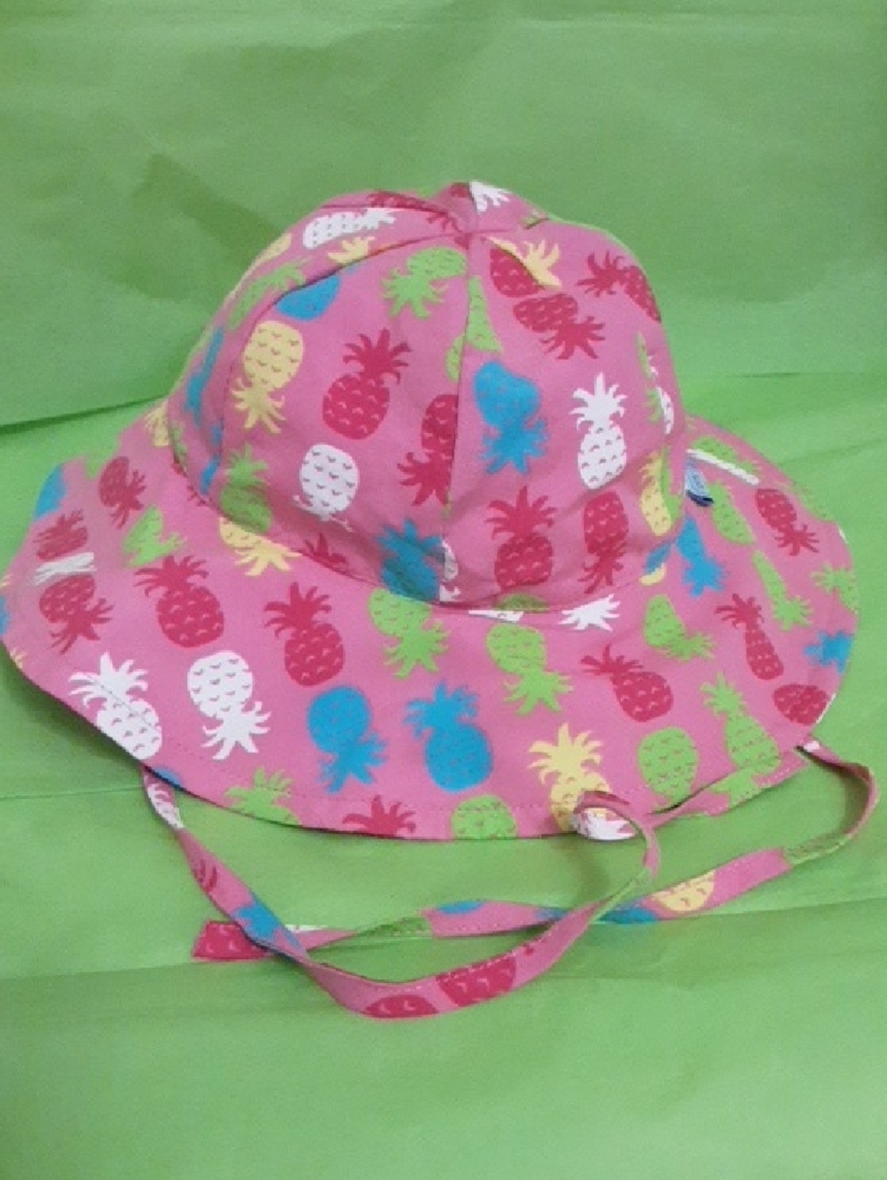 i play. Pink Pineapple Pattern Baby Sun Hat
